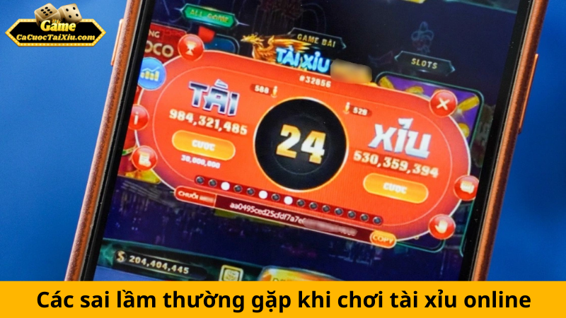 Tài xỉu online: Hướng dẫn chơi và mẹo thắng lớn cho người mới 3 Những sai lầm phổ biến khi chơi tài xỉu